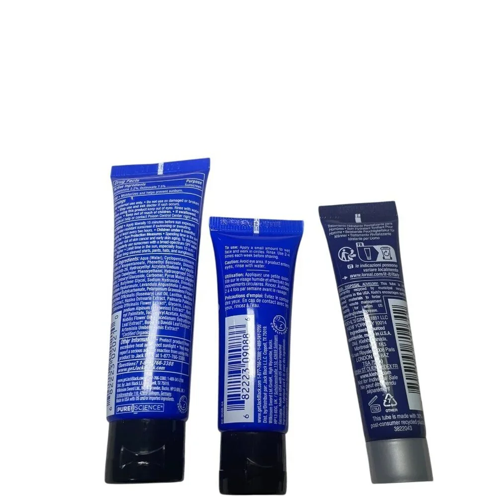 Men’s Skincare Sample Bundle | Jack Black, Kiehl’s, Le Labo, Murdock | New